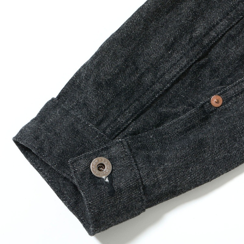 BUZZ RICKSONS �Х��ꥯ���󥺡�BR16042�ۡ�WORLD WAR II BLACK DENIM BLOUSE�������ǥ� �֥�å��ǥ˥ॸ�㥱�å� G����� �ǥ˥�֥饦�� ������