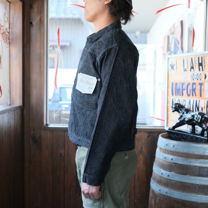 BUZZ RICKSONS �Х��ꥯ���󥺡�BR16042�ۡ�WORLD WAR II BLACK DENIM BLOUSE�������ǥ� �֥�å��ǥ˥ॸ�㥱�å� G����� �ǥ˥�֥饦�� ������