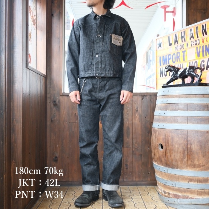 BUZZ RICKSONS �Х��ꥯ���󥺡�BR16042�ۡ�WORLD WAR II BLACK DENIM BLOUSE�������ǥ� �֥�å��ǥ˥ॸ�㥱�å� G����� �ǥ˥�֥饦�� ������