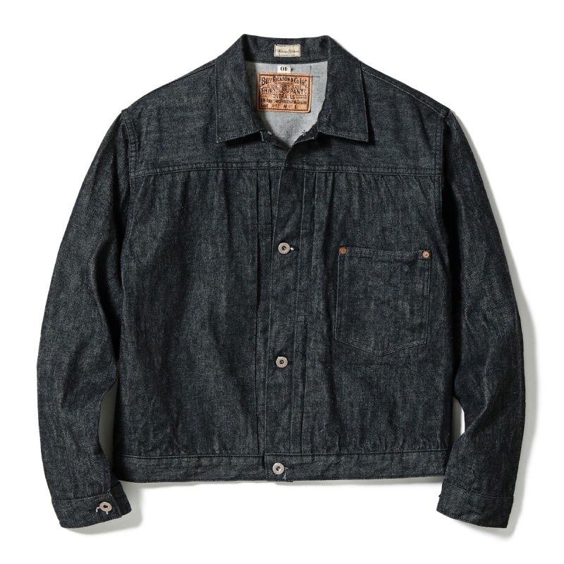 BUZZ RICKSONS �Х��ꥯ���󥺡�BR16042�ۡ�WORLD WAR II BLACK DENIM BLOUSE�������ǥ� �֥�å��ǥ˥ॸ�㥱�å� G����� �ǥ˥�֥饦�� ������