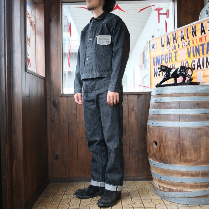 BUZZ RICKSONS �Х��ꥯ���󥺡�BR16042�ۡ�WORLD WAR II BLACK DENIM BLOUSE�������ǥ� �֥�å��ǥ˥ॸ�㥱�å� G����� �ǥ˥�֥饦�� ������