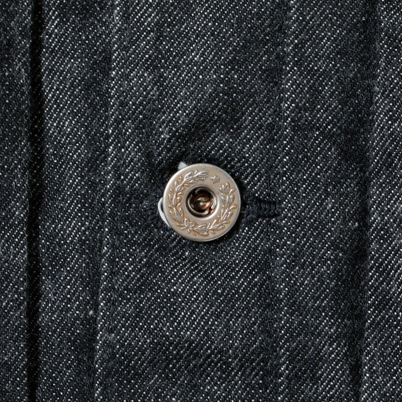 BUZZ RICKSONS �Х��ꥯ���󥺡�BR16042�ۡ�WORLD WAR II BLACK DENIM BLOUSE�������ǥ� �֥�å��ǥ˥ॸ�㥱�å� G����� �ǥ˥�֥饦�� ������