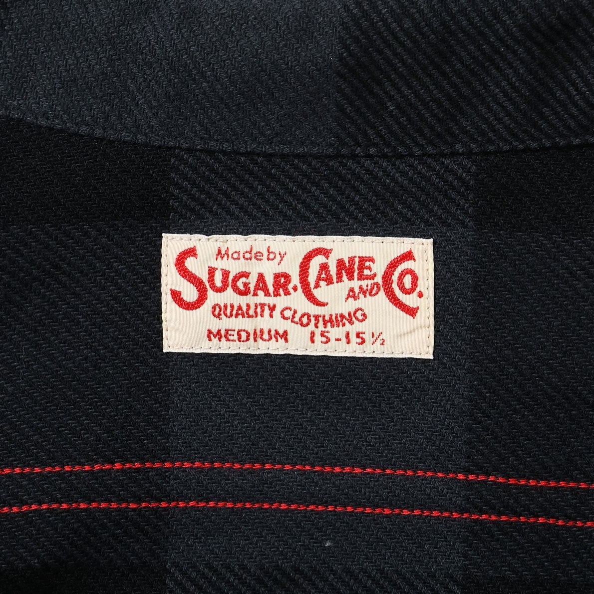 SUGAR CANE ���奬���������SC29557�ۡ�TWILL CHECK WORK SHIRT�ۥĥ�������å��������� �Хåե����������å� �ͥ� ������ COTTON100%