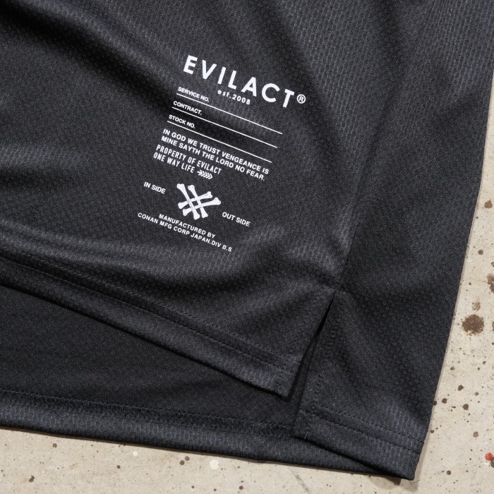 EVILACT �����֥륢���ȡ�EA-2P-TSS�ۡ�2PACK TECH SS��2�ѥå�ȾµT����� �ϥ��ƥ��Ǻ� ®���Ǻ�  POLYESTER 100%