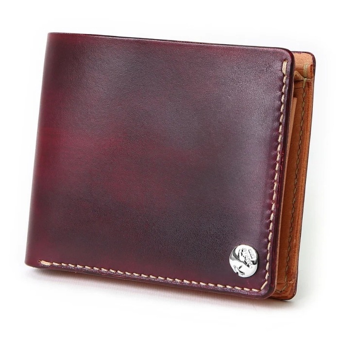 MOTO LEATHER ��ȥ쥶����W1D�ۡ�HAND-DYED SHORT WALLET�ۼ����᥷�硼�ȥ�����å� ���� �����ꥢ�󥫥��쥶�� ����С��������