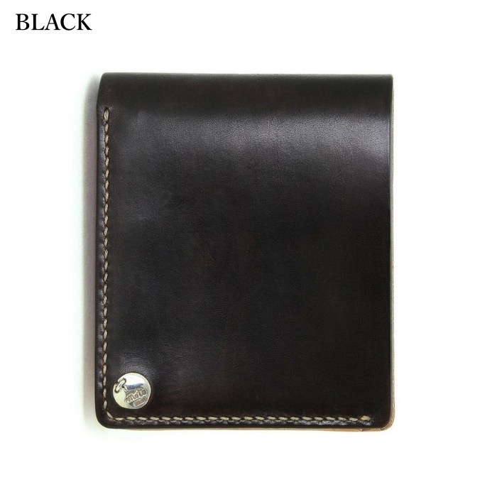 MOTO LEATHER ��ȥ쥶����W1D�ۡ�HAND-DYED SHORT WALLET�ۼ����᥷�硼�ȥ�����å� ���� �����ꥢ�󥫥��쥶�� ����С��������
