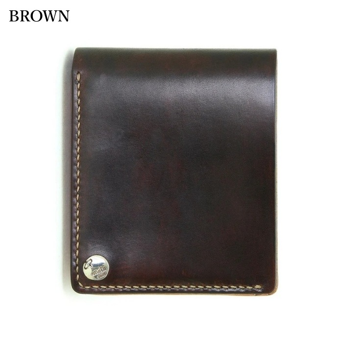 MOTO LEATHER ��ȥ쥶����W1D�ۡ�HAND-DYED SHORT WALLET�ۼ����᥷�硼�ȥ�����å� ���� �����ꥢ�󥫥��쥶�� ����С��������