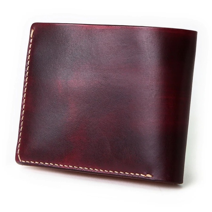MOTO LEATHER ��ȥ쥶����W1D�ۡ�HAND-DYED SHORT WALLET�ۼ����᥷�硼�ȥ�����å� ���� �����ꥢ�󥫥��쥶�� ����С��������