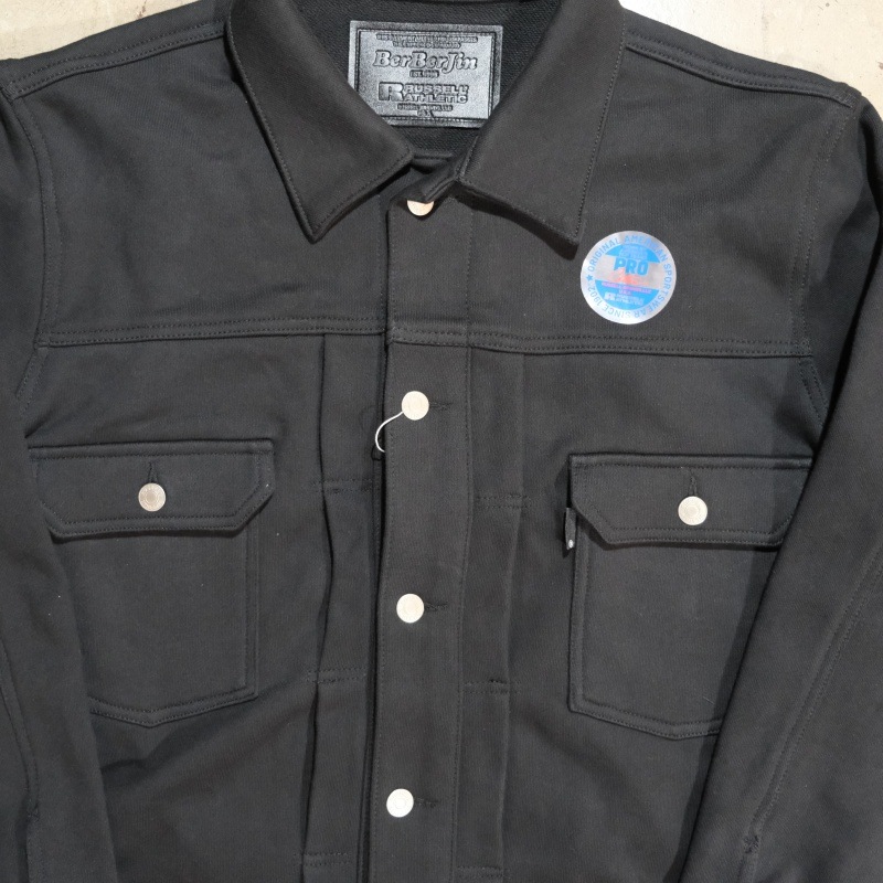 RUSSELL��BerBerJin ��å�����٥�٥른���Pro Cotton Loopback Terry Sweat Trucker Jacket�ۥץ����åȥ� �������å� �ȥ�å������㥱�å�