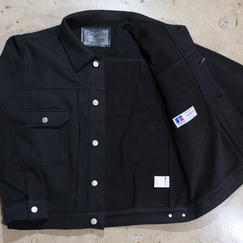 RUSSELL��BerBerJin ��å�����٥�٥른���Pro Cotton Loopback Terry Sweat Trucker Jacket�ۥץ����åȥ� �������å� �ȥ�å������㥱�å�