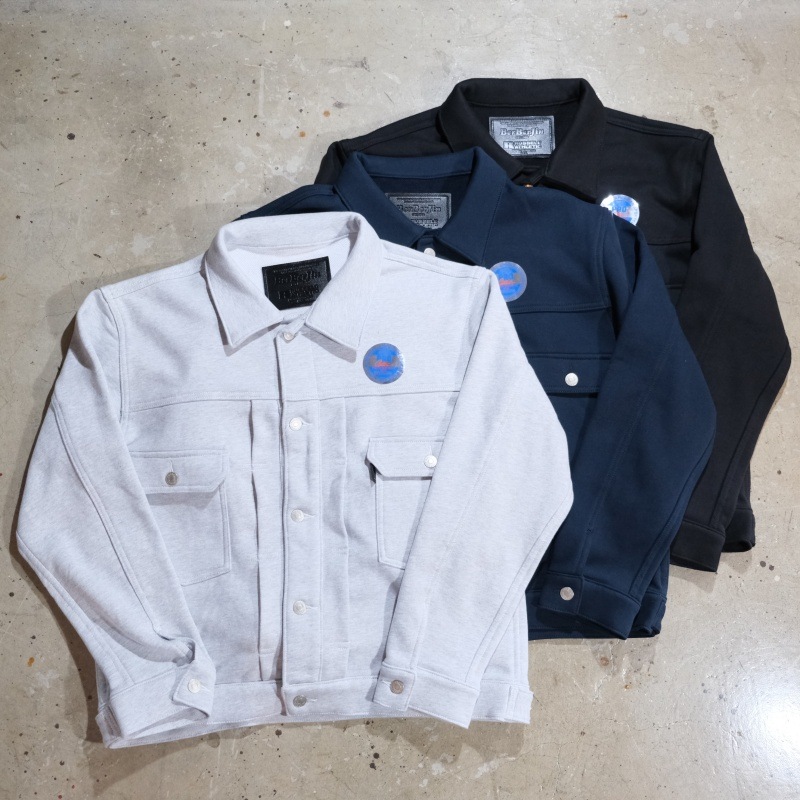 RUSSELL��BerBerJin ��å�����٥�٥른���Pro Cotton Loopback Terry Sweat Trucker Jacket�ۥץ����åȥ� �������å� �ȥ�å������㥱�å�