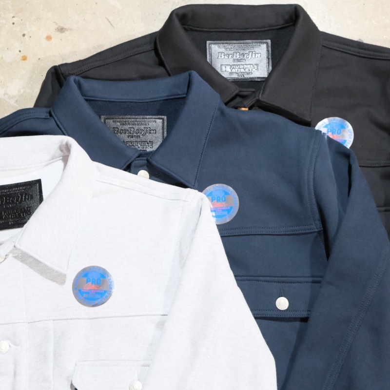 RUSSELL��BerBerJin ��å�����٥�٥른���Pro Cotton Loopback Terry Sweat Trucker Jacket�ۥץ����åȥ� �������å� �ȥ�å������㥱�å�
