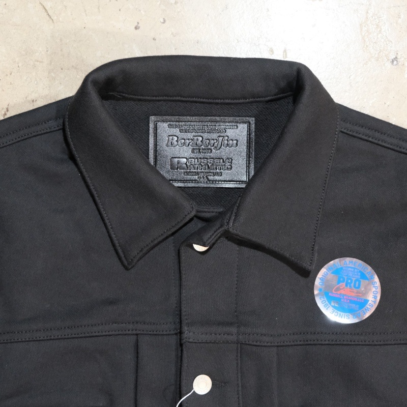 RUSSELL��BerBerJin ��å�����٥�٥른���Pro Cotton Loopback Terry Sweat Trucker Jacket�ۥץ����åȥ� �������å� �ȥ�å������㥱�å�