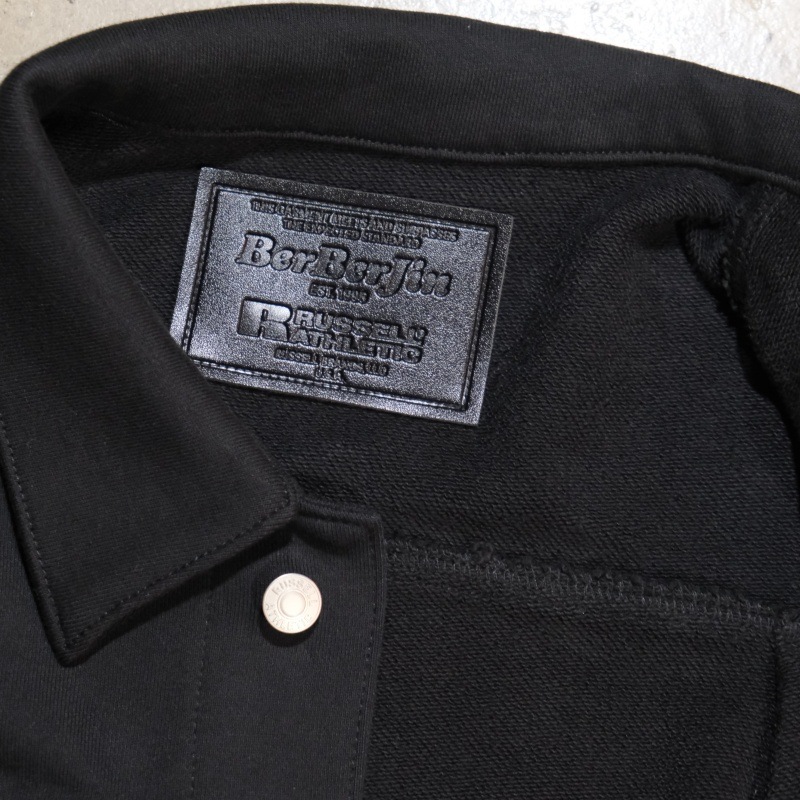 RUSSELL��BerBerJin ��å�����٥�٥른���Pro Cotton Loopback Terry Sweat Trucker Jacket�ۥץ����åȥ� �������å� �ȥ�å������㥱�å�