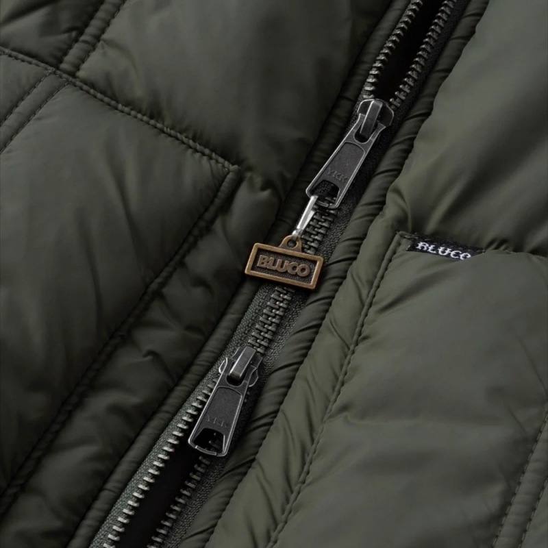 BLUCO �֥륳��145-35-008�ۡ�CREW NECK QUILTING VEST�ۥ��롼�ͥå�����ƥ��󥰥٥��� PRIMALOFT��¢