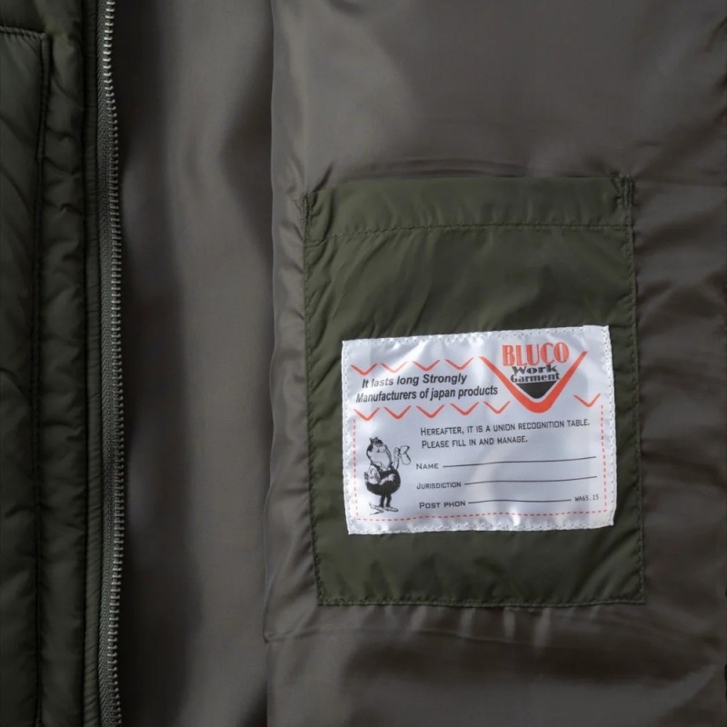 BLUCO �֥륳��145-35-008�ۡ�CREW NECK QUILTING VEST�ۥ��롼�ͥå�����ƥ��󥰥٥��� PRIMALOFT��¢