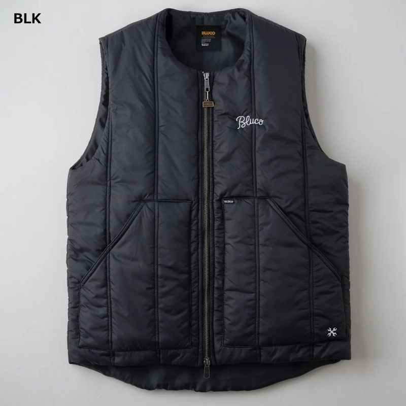 BLUCO �֥륳��145-35-008�ۡ�CREW NECK QUILTING VEST�ۥ��롼�ͥå�����ƥ��󥰥٥��� PRIMALOFT��¢