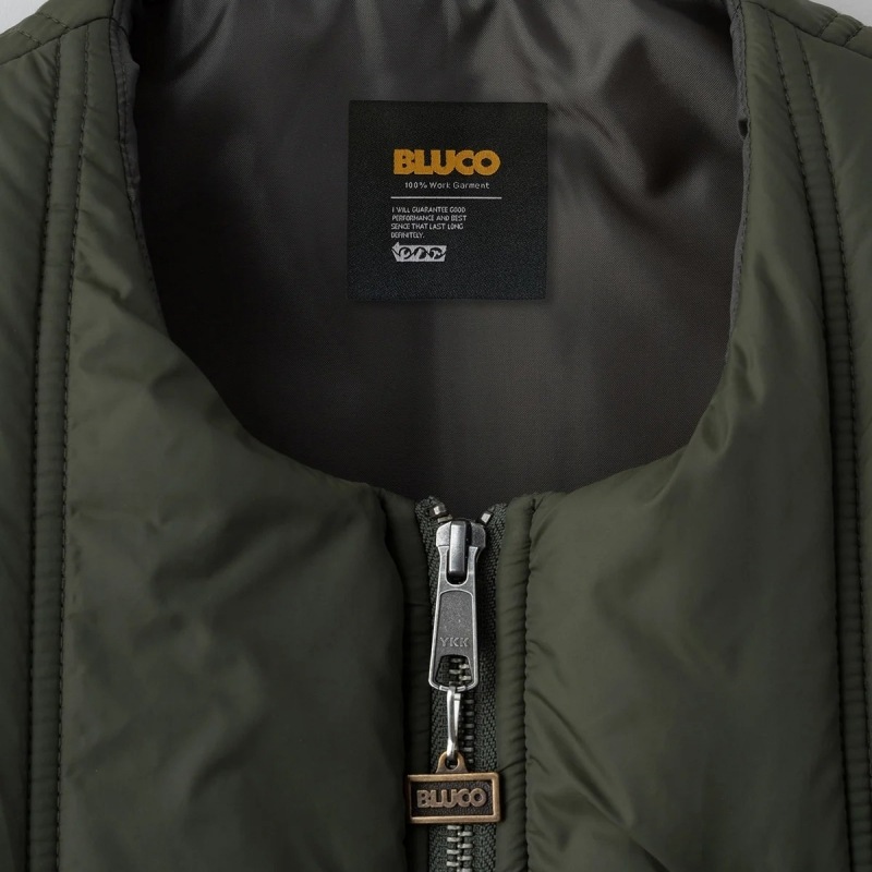 BLUCO �֥륳��145-35-008�ۡ�CREW NECK QUILTING VEST�ۥ��롼�ͥå�����ƥ��󥰥٥��� PRIMALOFT��¢