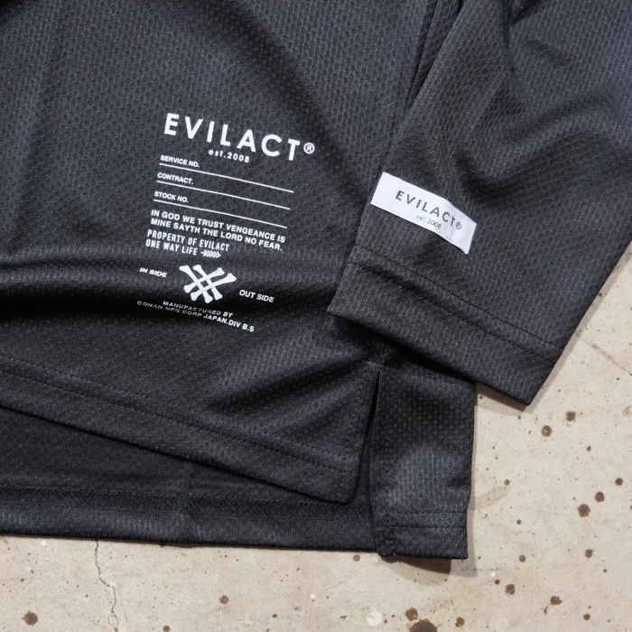 EVILACT �����֥륢���ȡ�EA-2P-TLS�ۡ�2PACK TECH LS��2�ѥå�ĹµT����� �ϥ��ƥ��Ǻ� ®���Ǻ�  POLYESTER 100%