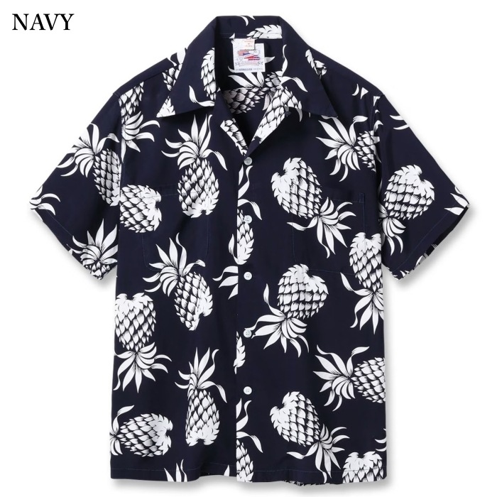 DUKE KAHANAMOKU �ǥ塼�����ϥʥ⥯��DK36201�ۡ�SPECIAL EDITION ��DUKE'S PINEAPPLE�� (SHORT SLEEVE) �� �ѥ��ʥåץ� �ϥ磻���� �����ϥ���� RAYON100%