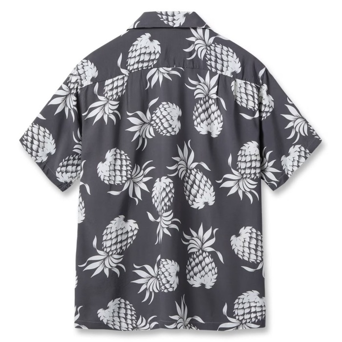 DUKE KAHANAMOKU �ǥ塼�����ϥʥ⥯��DK36201�ۡ�SPECIAL EDITION ��DUKE'S PINEAPPLE�� (SHORT SLEEVE) �� �ѥ��ʥåץ� �ϥ磻���� �����ϥ���� RAYON100%
