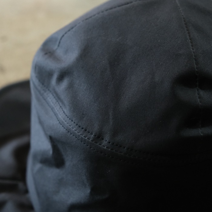 BLACK SIGN �֥�å��������BSFC-25901�ۡ�Oiled Cotton Swindler Hat -Long Brim-�ۥ�����ɥ��åȥ󥹥�����ɥ顼�ϥå� British Millerain�� COTTON100%