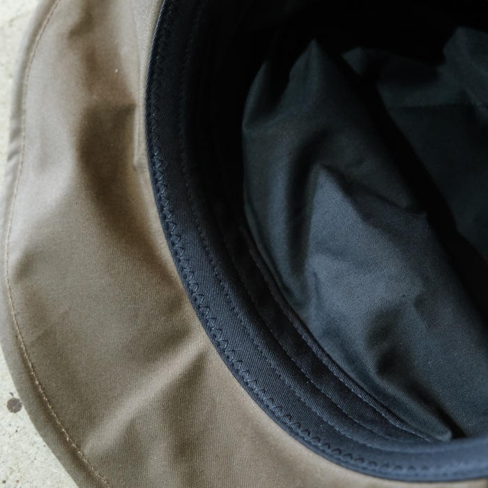 BLACK SIGN �֥�å��������BSFC-25901�ۡ�Oiled Cotton Swindler Hat -Long Brim-�ۥ�����ɥ��åȥ󥹥�����ɥ顼�ϥå� British Millerain�� COTTON100%