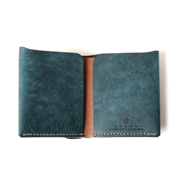 MOTO LEATHER ��ȥ쥶����W9R�ۡ�MINI WALLET�ۥߥ˥�����å� ���� �����ꥢ�󥫥��쥶�� 925����С�������� ��եХ��å�