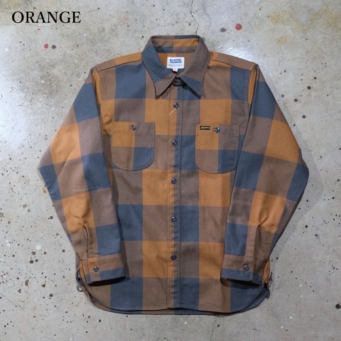 Pherrow`s �ե���������25W-720WS-C�ۥե��ͥ륷��� �����å������  COTTON100% ������