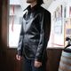 Y'2 LEATHER �磻�ġ��쥶����LSC-76-C�ۡ�ANILINE STEER ROUNDED HEM CAR COAT�ۢ�BLACK�� ���˥�󥹥ƥ����������� �׸���1.5mm MADE IN JAPAN