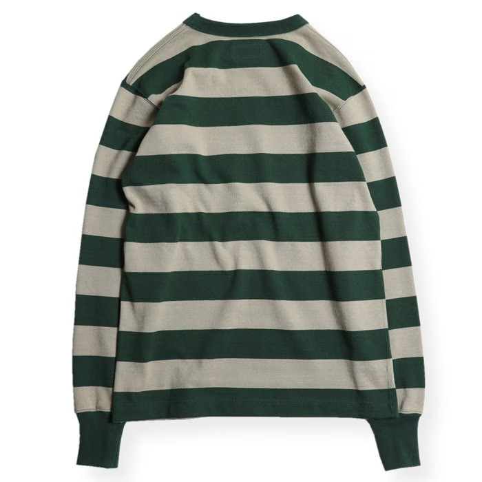 WESTRIDE �������ȥ饤�ɡ�HEAVY BORDER LONG TEE�ۢ�SLATE GREEN/SAND��إ������ܡ�����ĹµTEE WR���ꥸ�ʥ�ܥǥ� ������ MADE IN JAPAN