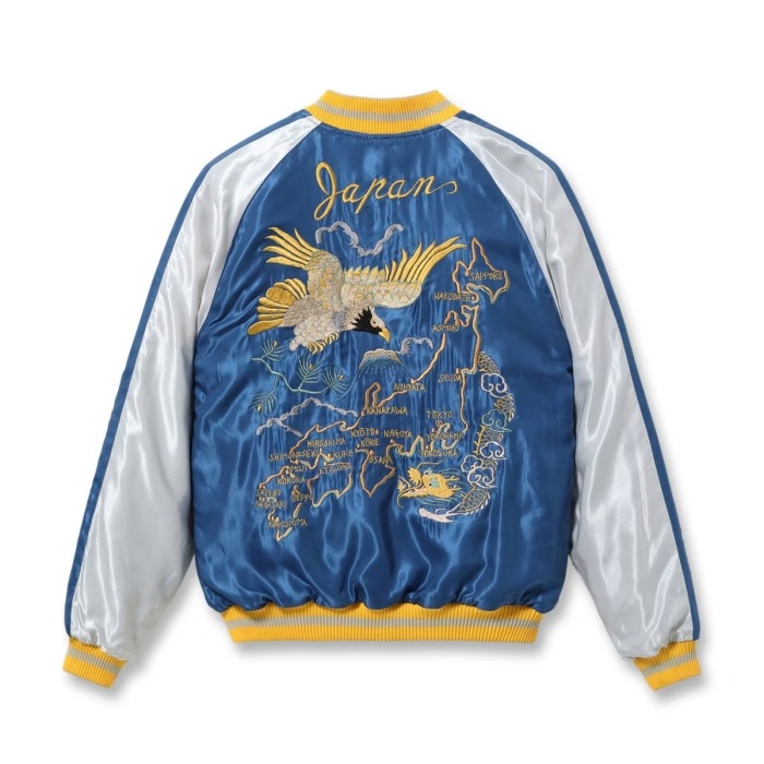 TAILOR TOYO�ơ��顼���Ρ�TT15840-119��Mid 1950s Style Velveteen Souvenir Jacket��GOLD DRAGON & GOLD TIGER�ɡߡ�JAPAN MAP�ɥ�����������ꥢ���ƥ�