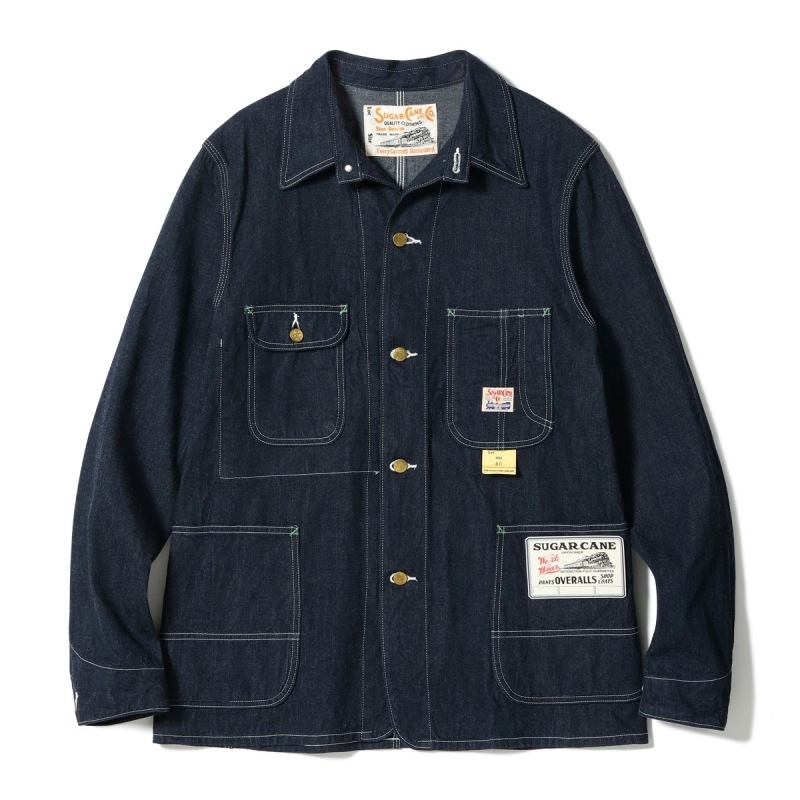 SUGAR CANE 奬SC15655ۡ11oz. BLUE DENIM WORK COATۥ֥롼ǥ˥ С  COTTON100%