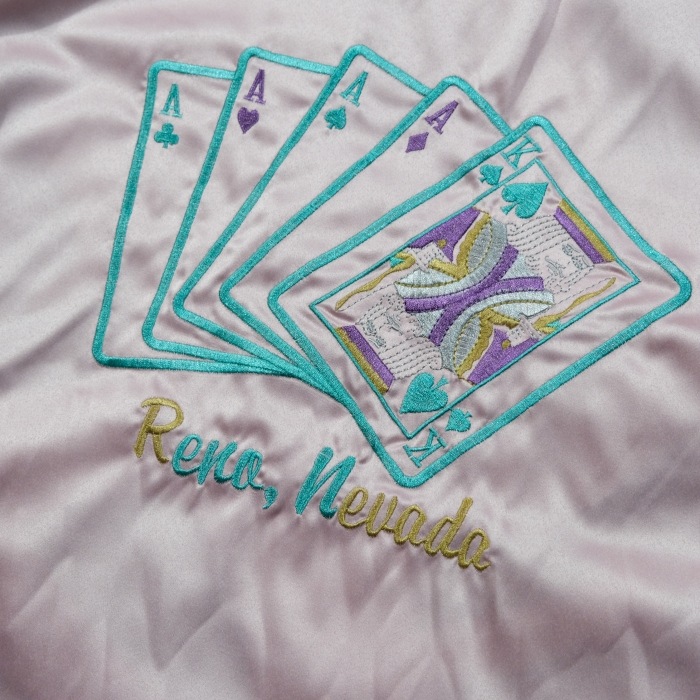 THRIFTY LOOK ����եƥ���å���TL26S001�ۡ�SNAKE & SKULL SOUVENIR BLOUSON�ۢ�Black Velour�䥹���٥˥��֥륾�� ���㥱�å� ��������� ���͡���������