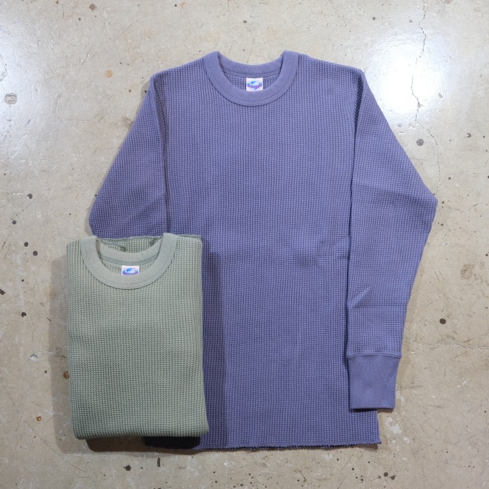 JELADO �����顼�ɡ�AB94237�ۡ�Mega Thermal Crew Neck�ۢ�Sage Green / Fade Navy�� �ᥬ�����ޥ� ���롼�ͥå� COTTON100% ������