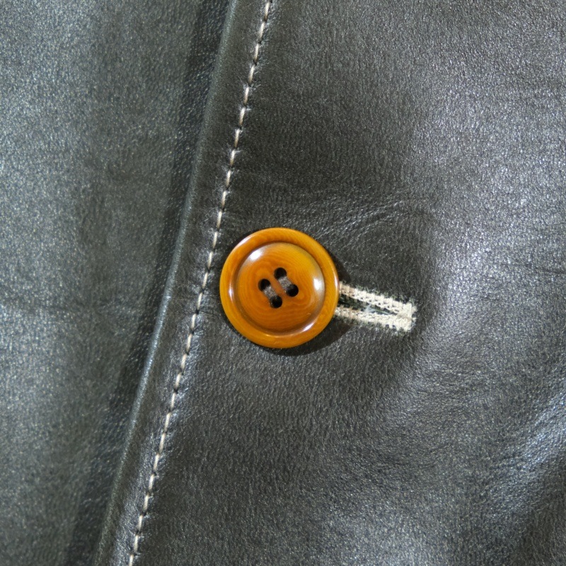 Y'2 LEATHER �磻�ġ��쥶����EC-76�ۡ�ECO HORSE 30��S CAR COAT��OLIVE��ۥۡ����ϥ��ɢ㥨���ۡ����䥫�������� �׸���1.8mm MADE IN JAPAN