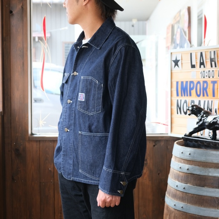 WORKERS ���������SUPER BIG CAT Railroad Jacket�ۢ�Indigo Denim�䥹�ѡ��ӥå�����åȥ쥤������ɥ��㥱�å� �ǥ˥� 10oz ���С�������  COTTON100%