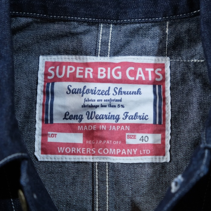 WORKERS ���������SUPER BIG CAT Railroad Jacket�ۢ�Indigo Denim�䥹�ѡ��ӥå�����åȥ쥤������ɥ��㥱�å� �ǥ˥� 10oz ���С�������  COTTON100%