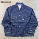 WORKERS ���������SUPER BIG CAT Railroad Jacket�ۢ�Indigo Denim�䥹�ѡ��ӥå�����åȥ쥤������ɥ��㥱�å� �ǥ˥� 10oz ���С�������  COTTON100%