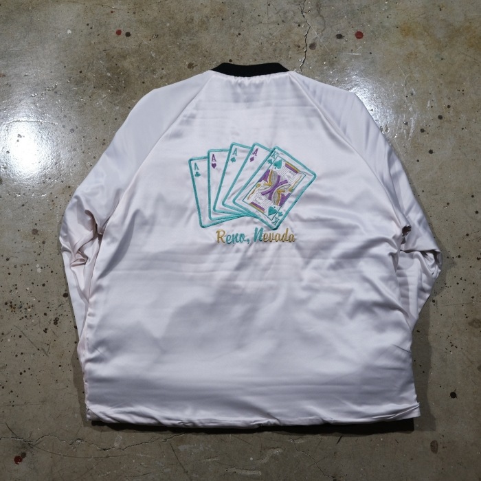 THRIFTY LOOK ����եƥ���å���TL26S001�ۡ�SNAKE & SKULL SOUVENIR BLOUSON�ۢ�Black Canvas�䥹���٥˥��֥륾�� ���㥱�å� ��������� ���͡���������