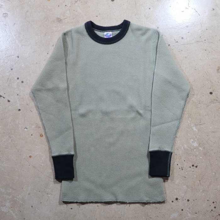 JELADO �����顼�ɡ�AB23210�ۡ�Mega Thermal Crew Neck 2tone�ۢ� Sage Green x Black�� �ᥬ�����ޥ� ���롼�ͥå� 2�ȡ��� COTTON100% ������