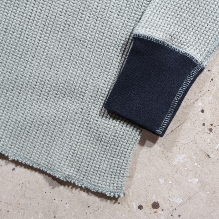 JELADO �����顼�ɡ�AB23210�ۡ�Mega Thermal Crew Neck 2tone�ۢ� Sage Green x Black�� �ᥬ�����ޥ� ���롼�ͥå� 2�ȡ��� COTTON100% ������