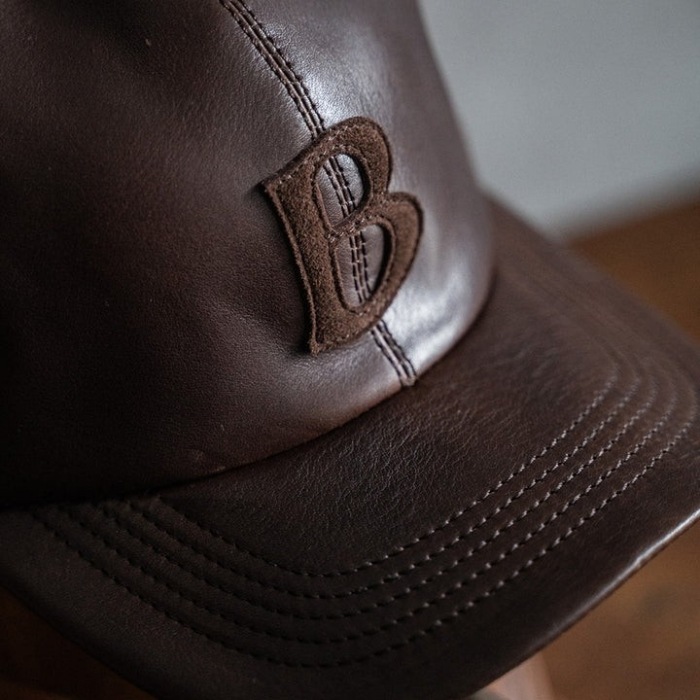 BRUNEL&Co.HATMAKERS �֥롼�ͥ�ϥåȥ᡼��������LOGO B.B. CAP / BROWN�ۥ١����ܡ��륭��å� �����ϥ��� ���� ������