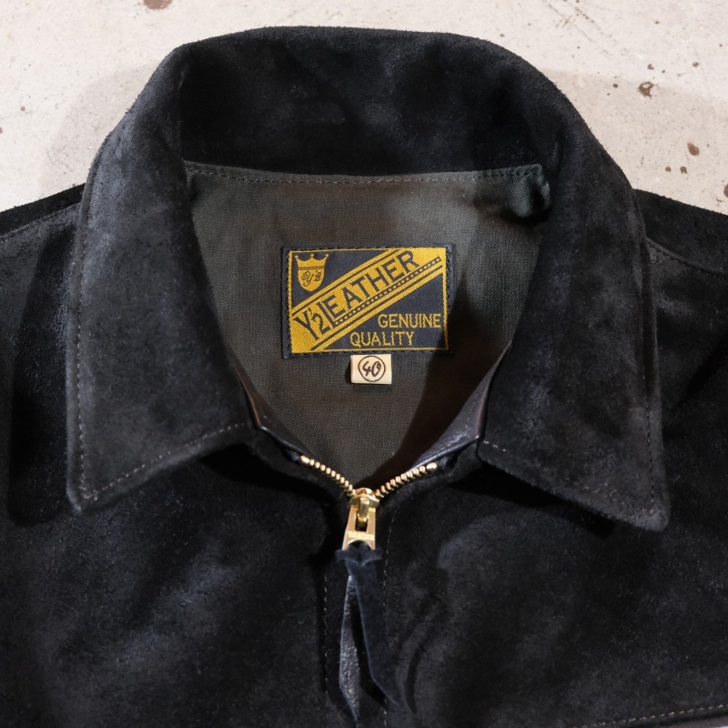 Y'2 LEATHER 磻ġ쥶TR-65ۡSTERR SUEDE SINGLE RIDERSۢBLACK䥹ƥɥ󥰥饤㥱å  