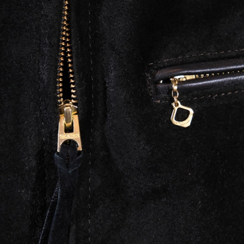 Y'2 LEATHER 磻ġ쥶TR-65ۡSTERR SUEDE SINGLE RIDERSۢBLACK䥹ƥɥ󥰥饤㥱å  
