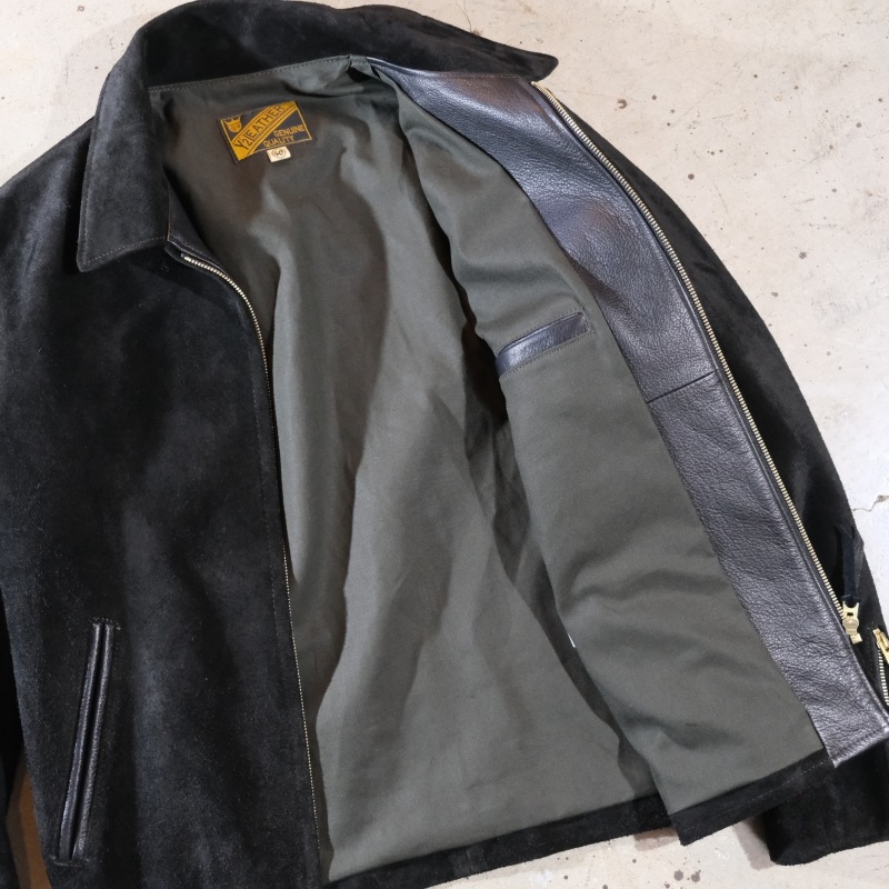 Y'2 LEATHER 磻ġ쥶TR-65ۡSTERR SUEDE SINGLE RIDERSۢBLACK䥹ƥɥ󥰥饤㥱å  
