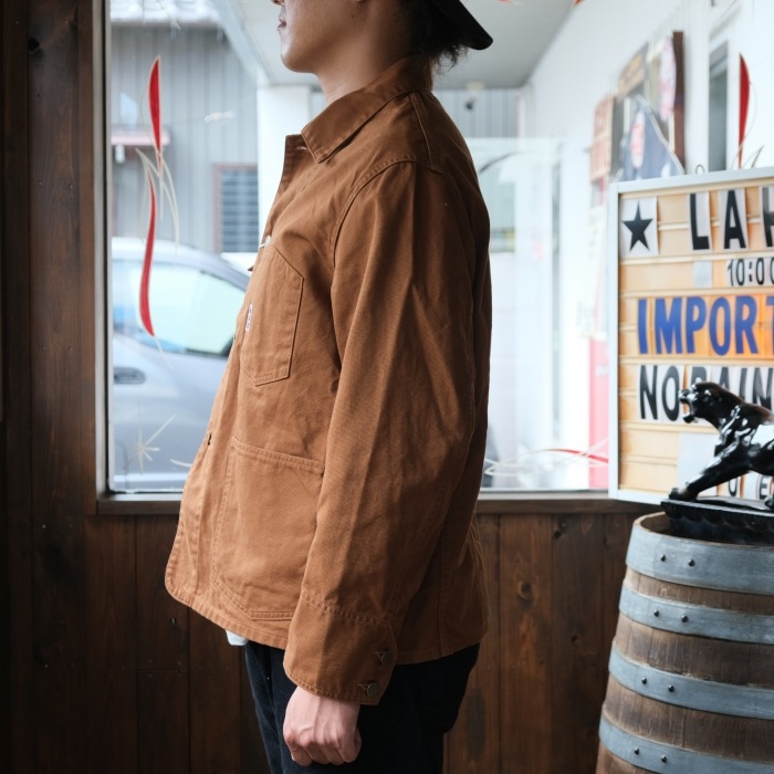 WORKERS ���������SUPER BIG CAT Railroad Jacket�ۢ�Brown Duck�䥹�ѡ��ӥå�����åȥ쥤������ɥ��㥱�å� ���å��� ���С�������  COTTON100%