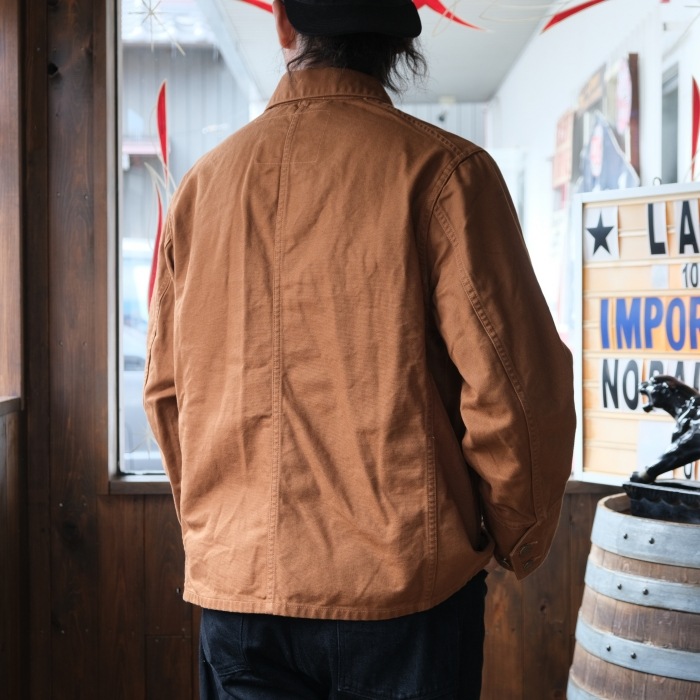 WORKERS ���������SUPER BIG CAT Railroad Jacket�ۢ�Brown Duck�䥹�ѡ��ӥå�����åȥ쥤������ɥ��㥱�å� ���å��� ���С�������  COTTON100%
