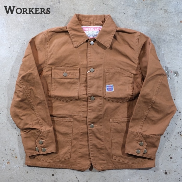 WORKERS ワーカーズ【SUPER BIG CAT Railroad Jacket】≪Brown Duck