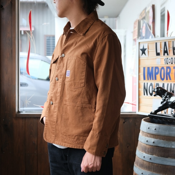 WORKERS ���������SUPER BIG CAT Railroad Jacket�ۢ�Brown Duck�䥹�ѡ��ӥå�����åȥ쥤������ɥ��㥱�å� ���å��� ���С�������  COTTON100%